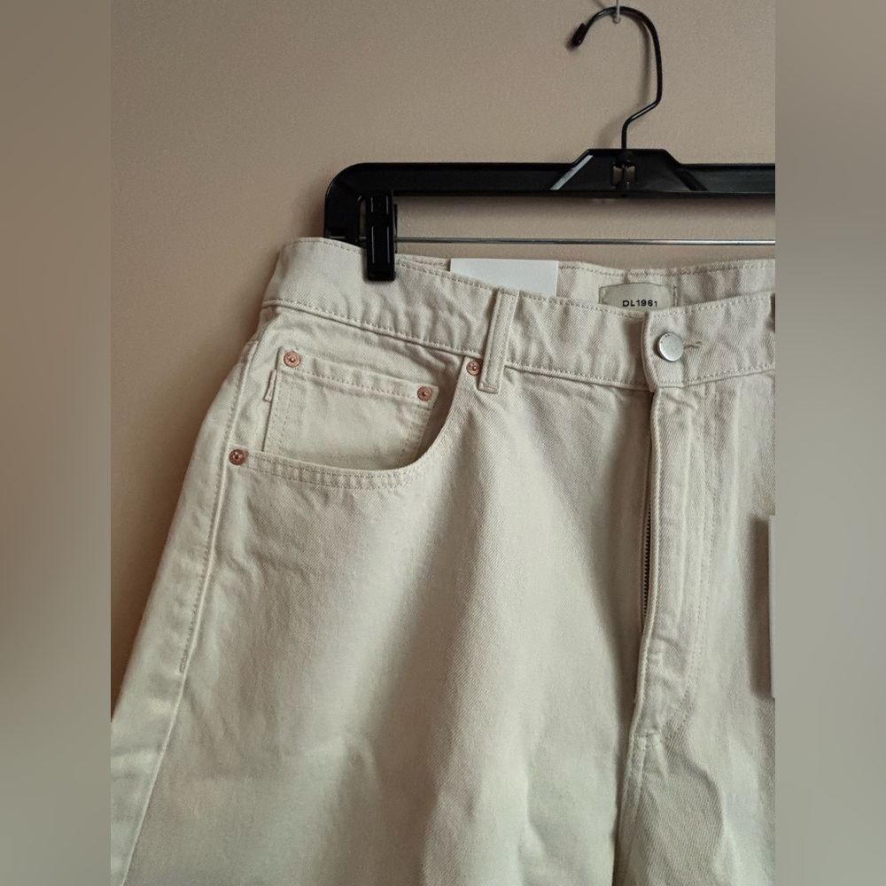 DL1961 Ultra High Rise Taylor Shorts Flax (Vintage) 32 NWT - Picture 8 of 13